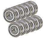10 Bearing 6x10x3 Stainless Steel Shielded Miniature Ball