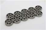 10 S681X Bearing 1.5x4x1.2 Stainless Steel Open Ball