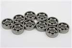 10 Bearing SR2-5 Open Stainless Steel 1/8"x5/16"x7/64" inch 