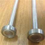 2 pieces of 19mm Inch with 10mm integrated 123mm Axle