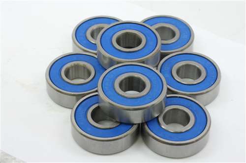 10 PCS 696-2RS ABEC-3 Rubber Sealed Ball Bearing BLUE 696RS 6x15x5 mm